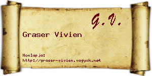 Graser Vivien névjegykártya